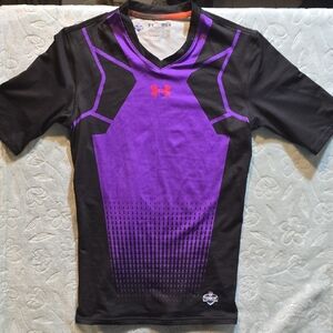 Under Armour Men’s Purple & Black Short-Sleeve Performance Tee